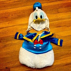 Disney Donald Duck Halloween Costume 2 Pc Plush Baby Size 6-12 Mos